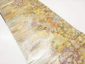 アンティーク 鳳凰・梅・松葉模様織り出し袋帯(材料)